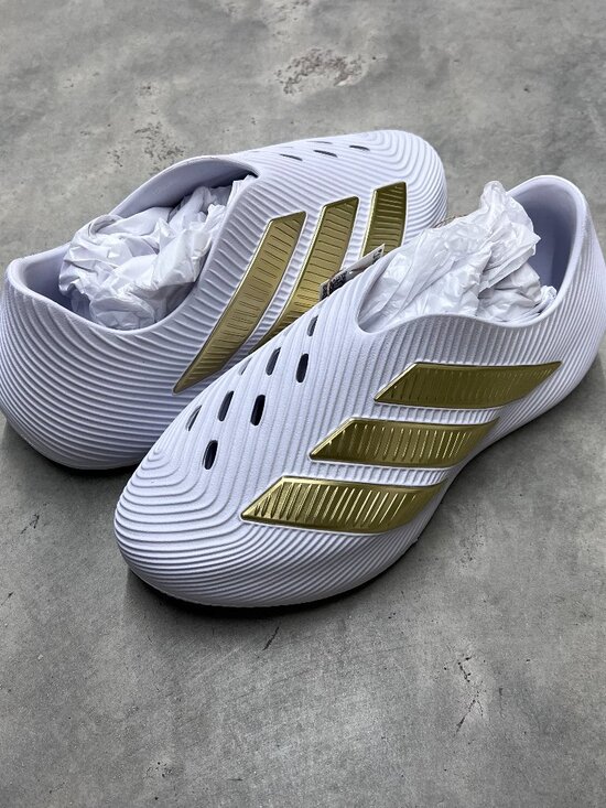 Adidas Purechill Slides Cloud White Gold Metallic KJ5138 - New main image 5